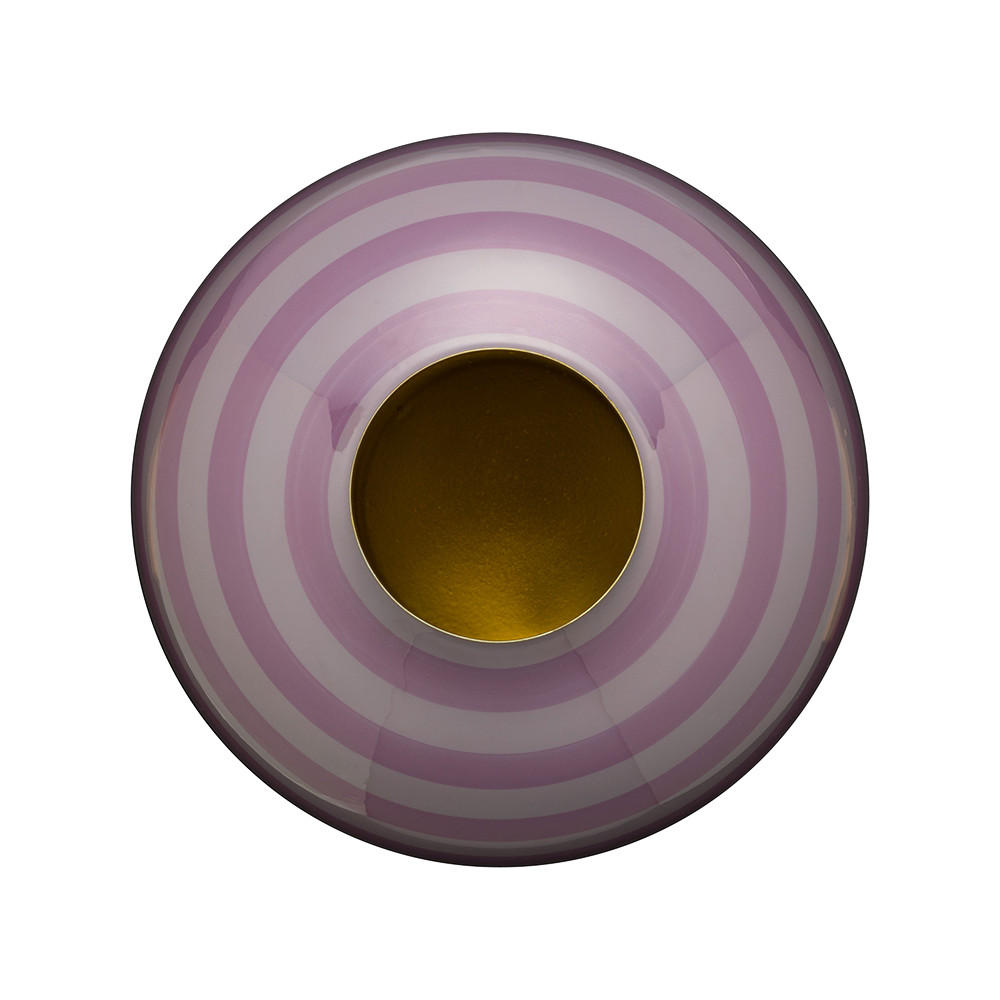 VASE Metal streifen lilac 32 cm - Lila, Metall (31cm) - Pip Studio