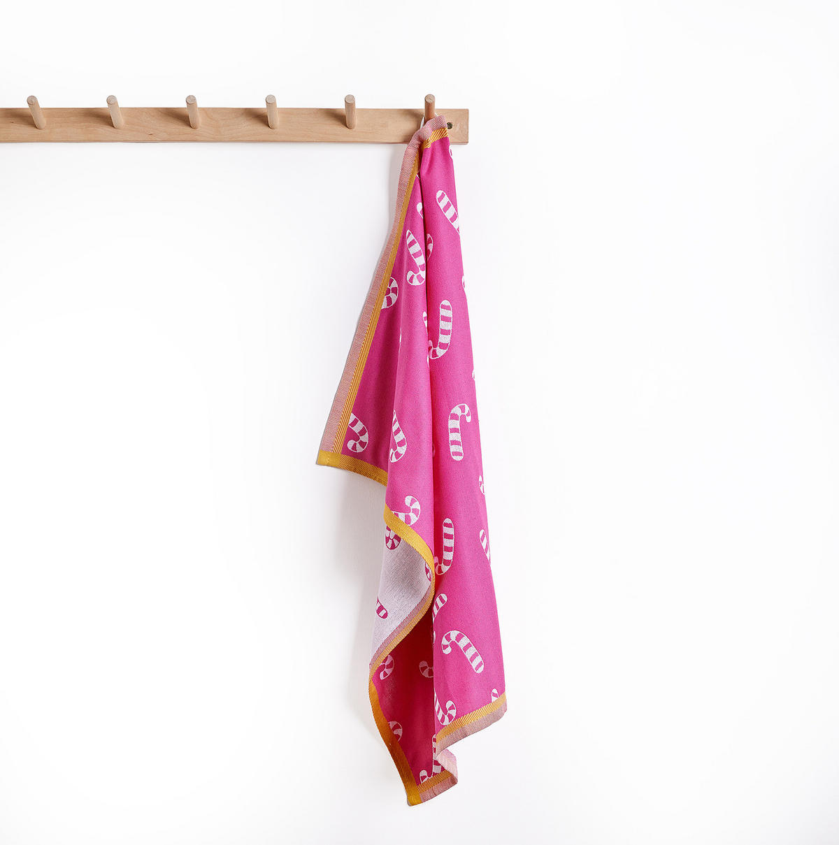KÜCHENTUCH Sweet Xmas Candy Cane - Pink, Textil (50/67cm) - Butlers