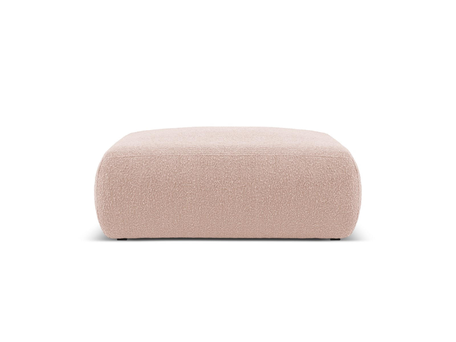 POUF Molino aus Boucle puderrosa - Pink, Textil (100/36/100cm) - Micadoni