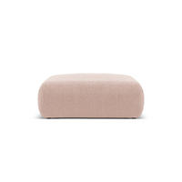 POUF Molino aus Boucle puderrosa - Pink, Textil (100/36/100cm) - Micadoni