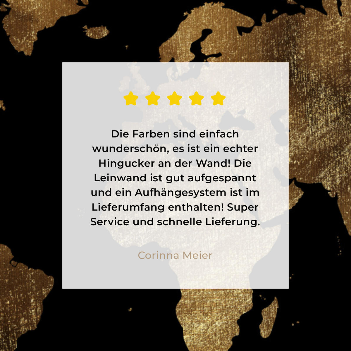 LEINWANDBILD Weltkarte - Gold - Luxus - Erde - Schwarz Wandbilder 80x60 cm - Goldfarben, Textil (80/60cm) - MuchoWow
