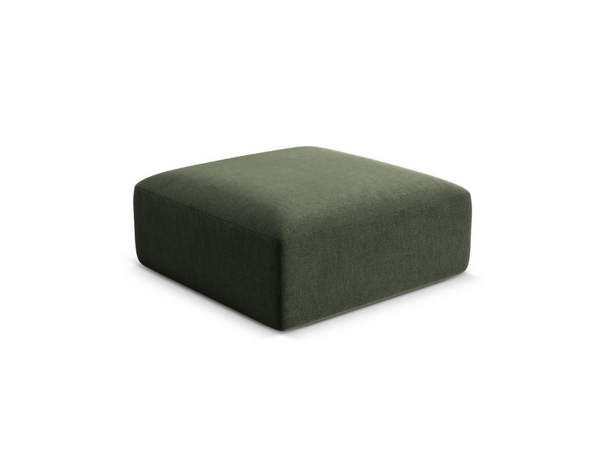 POUF Campi aus Samt grün - Grün, Textil (90/40/90cm) - Cosmopolitan Design