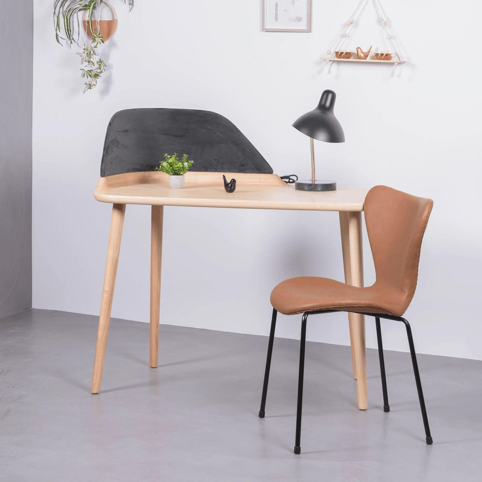 SCHREIBTISCH Rechteckig Eschefarben 56/109/75 cm - Eschefarben, Holz (56/109/75cm) - Nest Dream