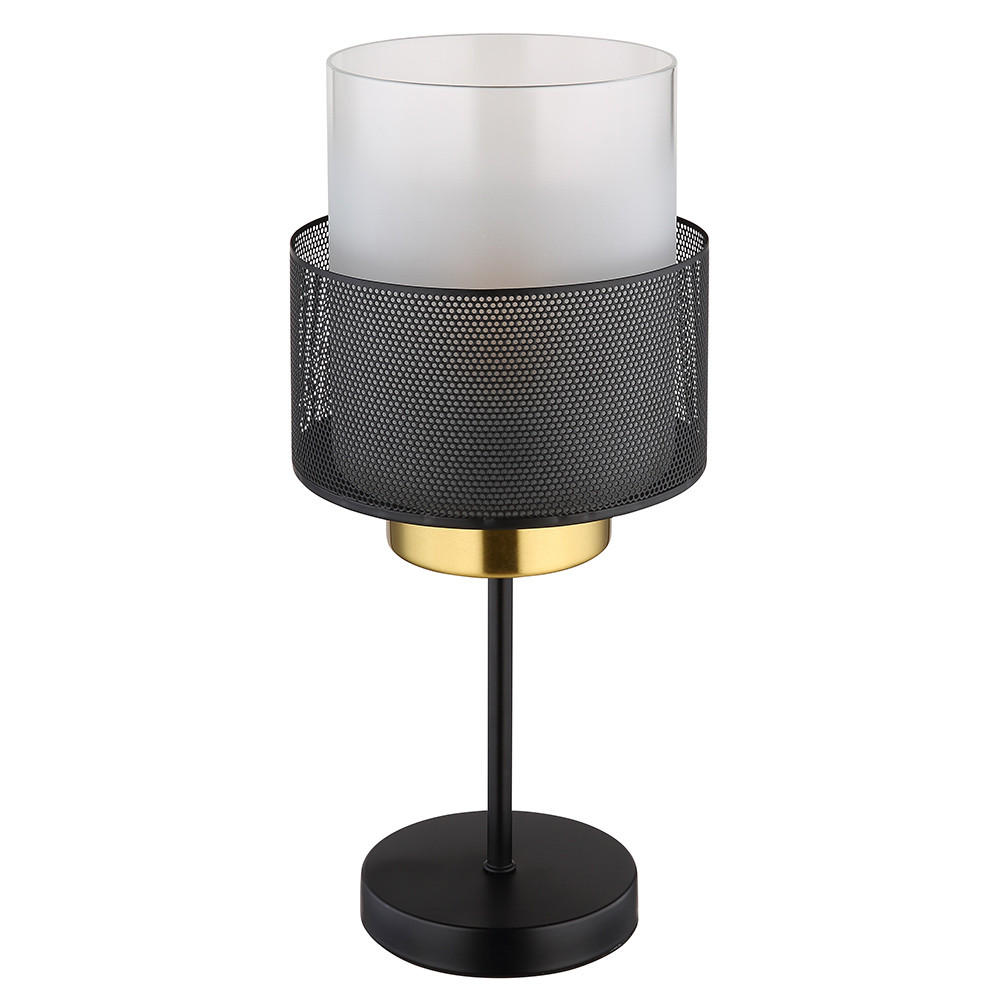 LED TISCHLEUCHTE Metall Schwarz Matt - Schwarz, Glas (18/18/45cm) - Globo Lighting