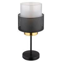 LED TISCHLEUCHTE Metall Schwarz Matt - Schwarz, Glas (18/18/45cm) - Globo Lighting