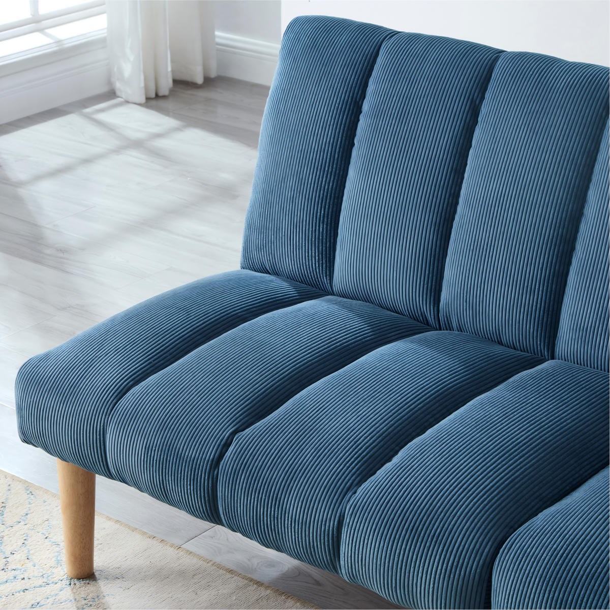 SCHLAFSOFA DE-35238 3-fach verstellbar Blau - Blau, Holzwerkstoff (82/72/167cm) - ComfortXL