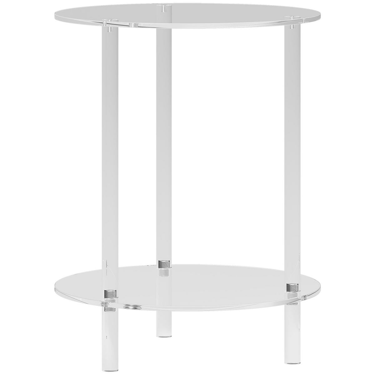 BEISTELLTISCH Transparent 1 Stück - Transparent, Kunststoff (40/40/50cm) - GiPP