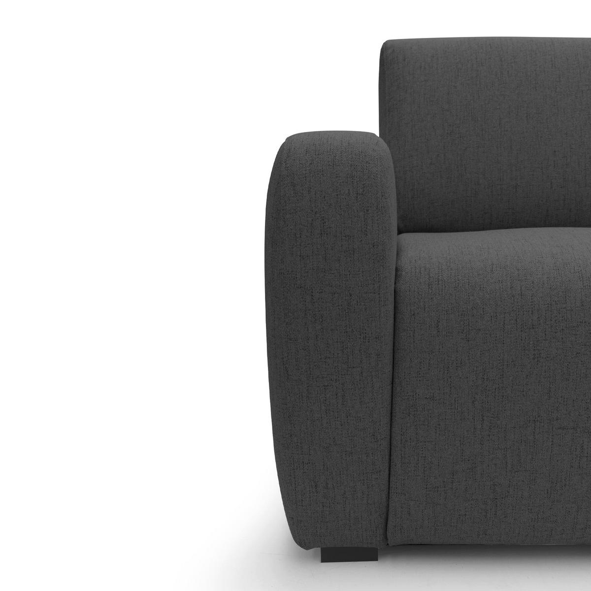 SCHLAFSOFA Duna - Anthrazit, Textil (215/93/100cm) - Divani.store