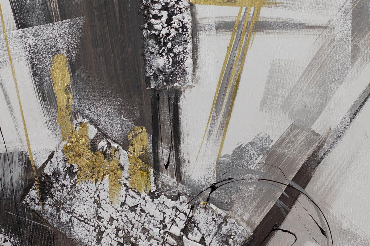 ACRYLBILD HANDGEMALT 60/60 cm - Grau, Holz/Textil (1.16/60cm) - KUNSTLOFT