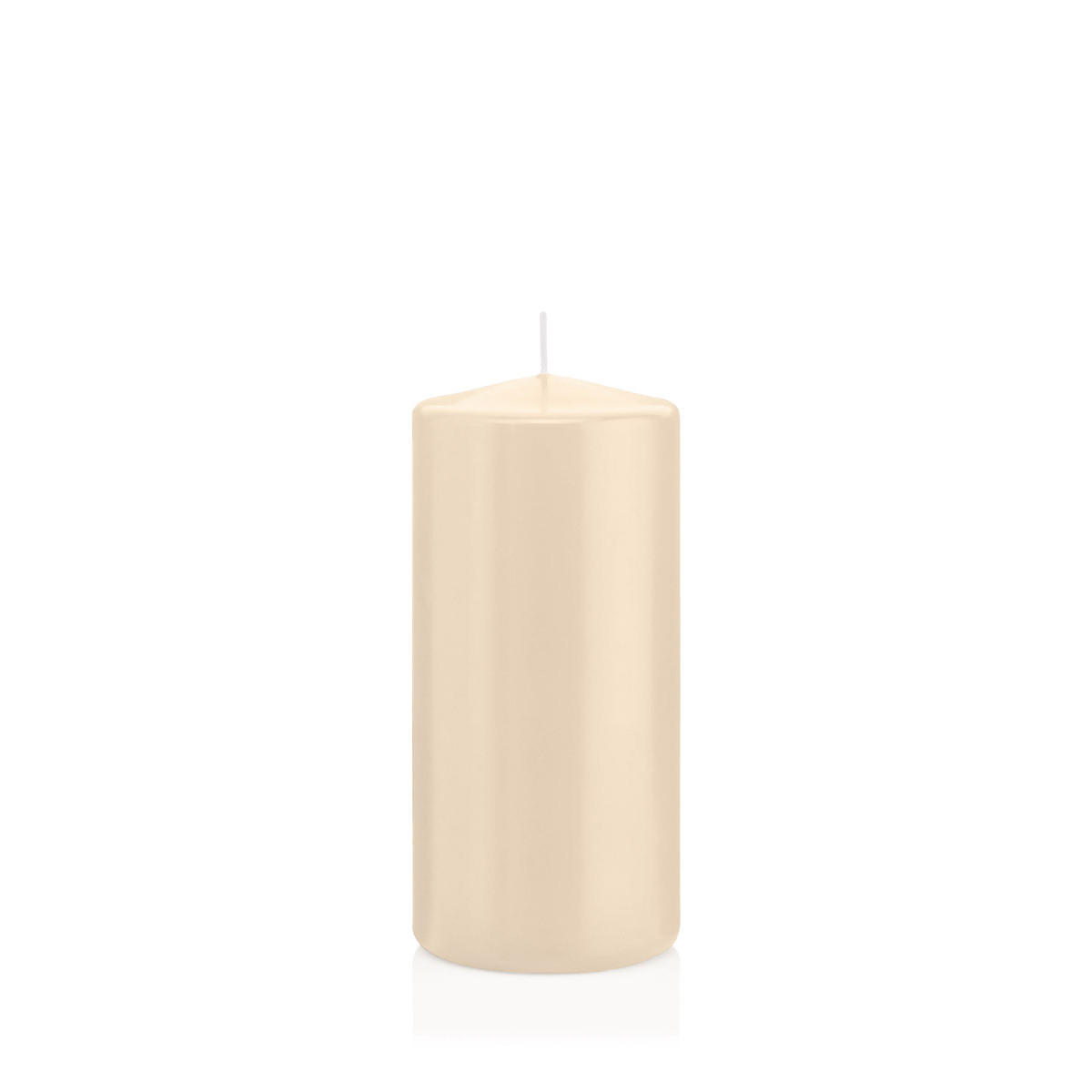 STUMPENKERZEN Creme Ø 68 x 150 mm, 12 Stück - Creme, Paraffin (7/15cm) - Wiedemann Kerzen