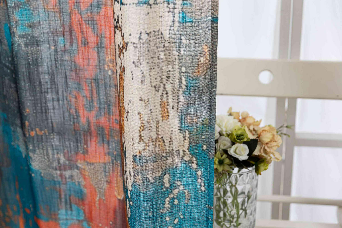 VORHANG SEOUL HxB 245x140 cm Apart - Türkis, Textil (140/245cm) - Gardinenbox