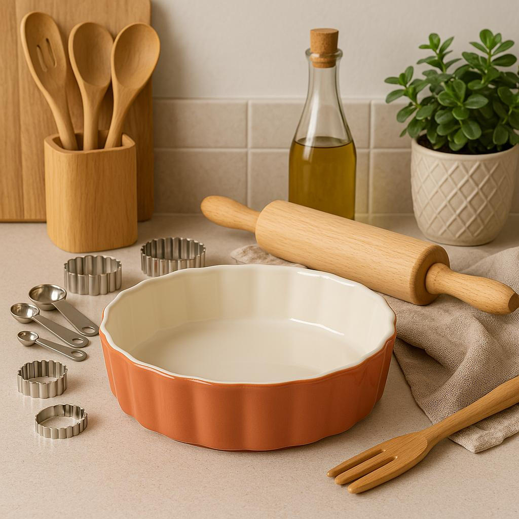 TARTELETTEFORM Keramik Wiw Ø 12 cm - Terracotta, Keramik (12.5/3.5/12.5cm) - 5five Simply Smart