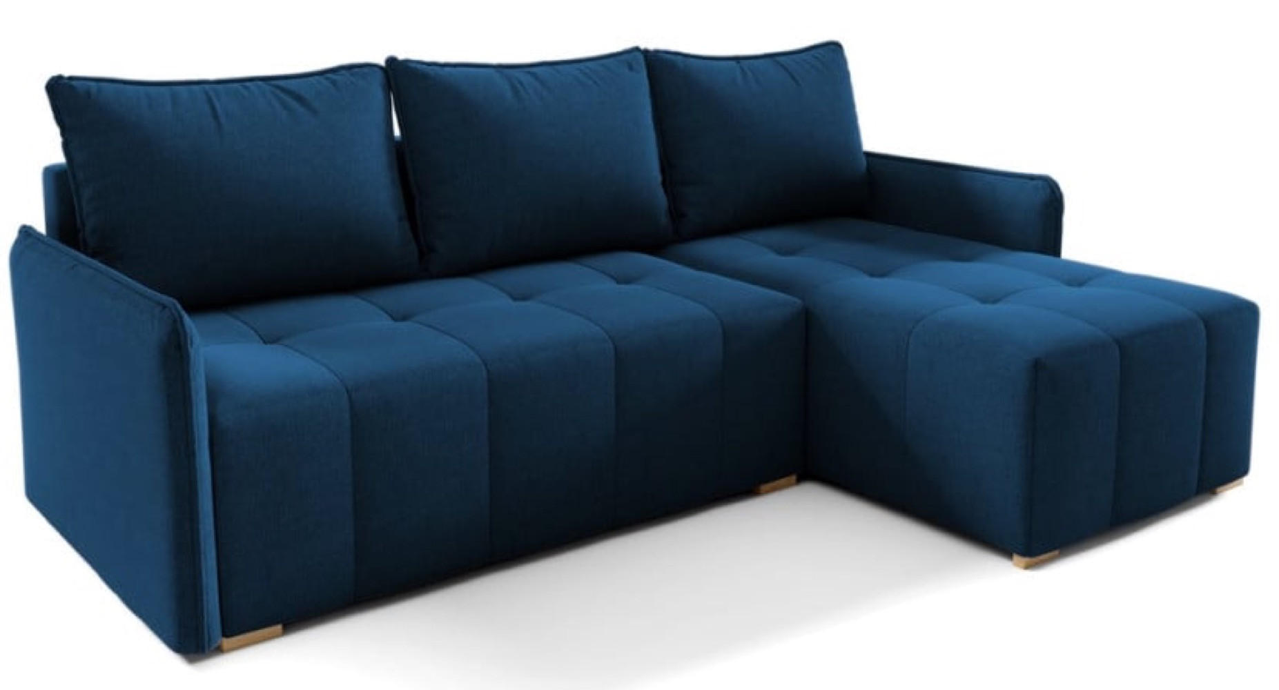 ECKSOFA Granatowy GREND Rechts - Multicolor, Textil (210/140cm) - Sepro Meble