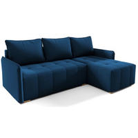 ECKSOFA Granatowy GREND Rechts - Multicolor, Textil (210/140cm) - Sepro Meble