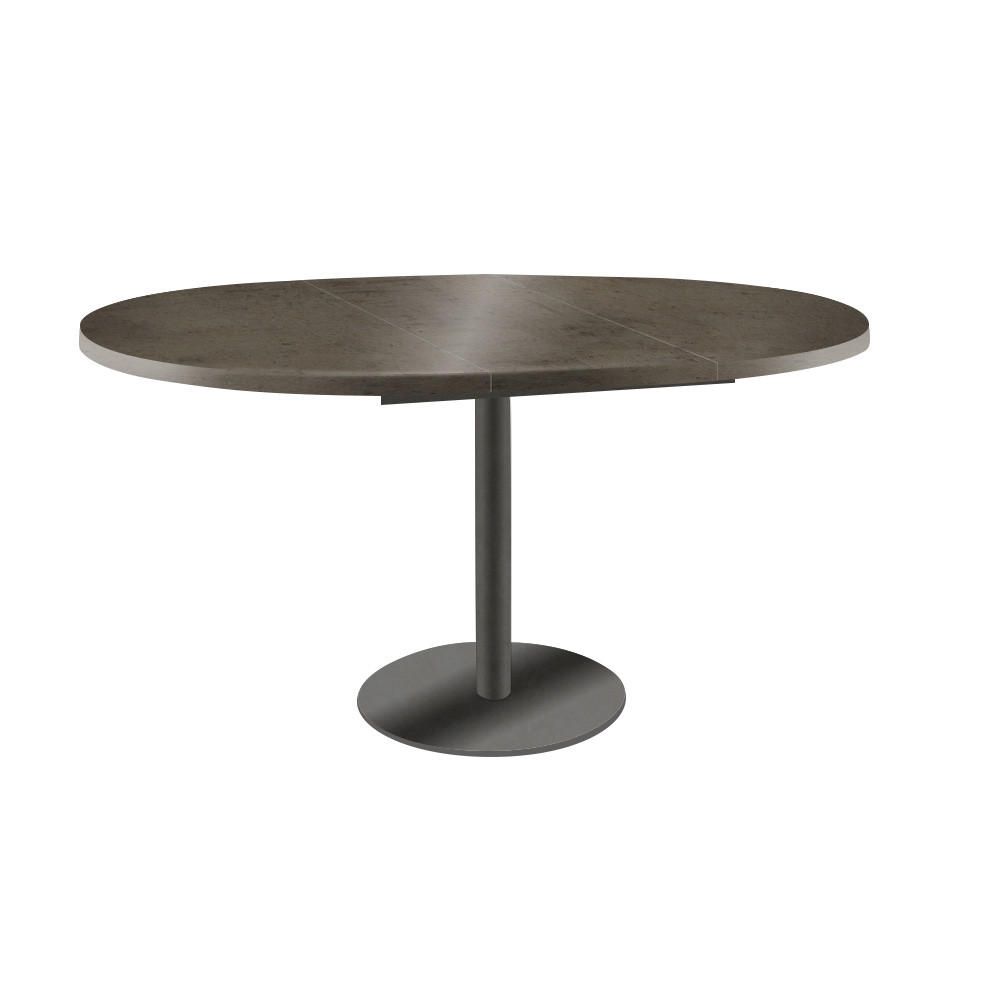 ESSTISCH Borte Chicago Concrete Dunkelgrau / Graphit 100/138 / 100 / 76cm - Dunkelgrau/Graphitfarben, Holz/Holzwerkstoff (100/100/76cm) - Feldmann-Wohnen