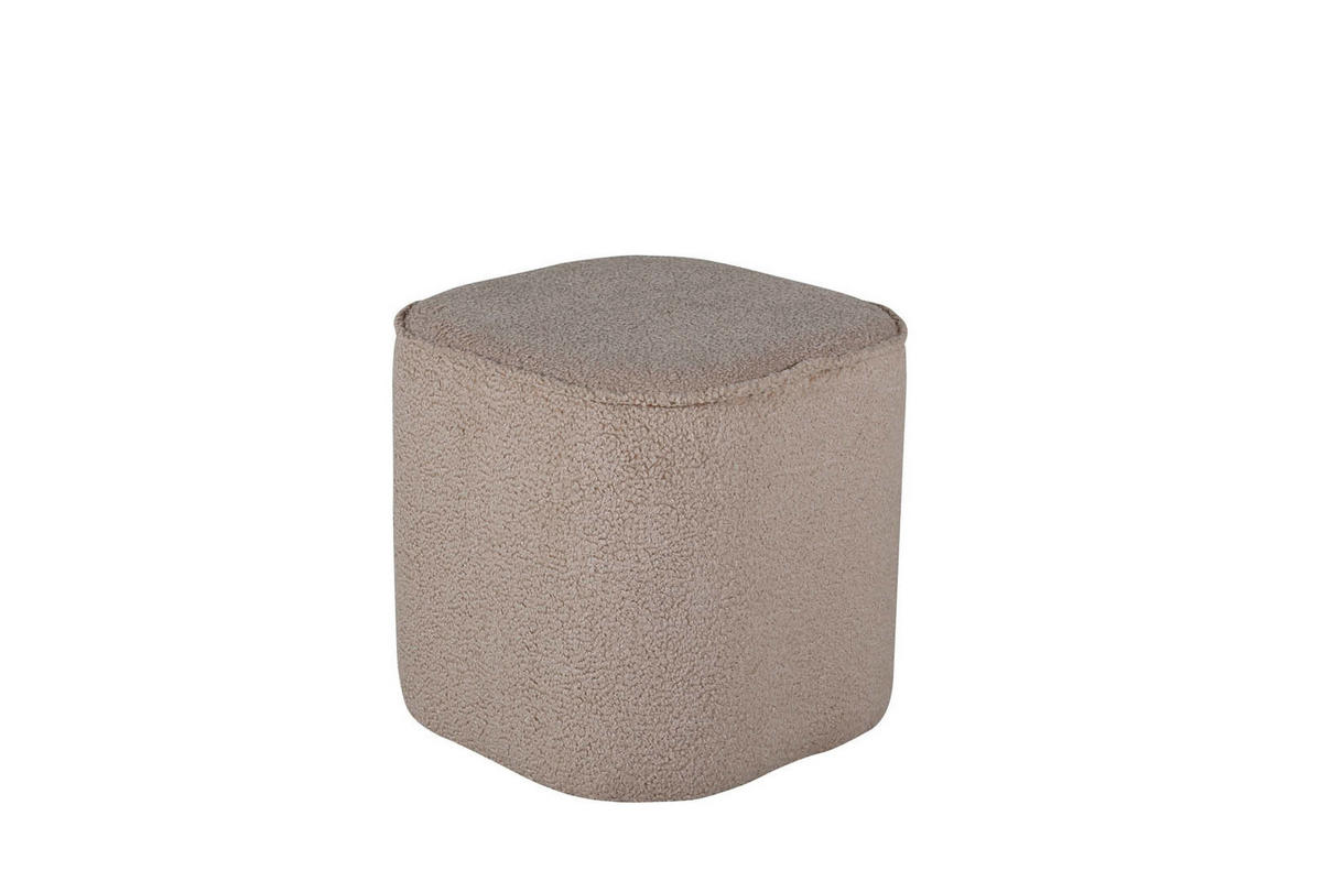 POUF beige - Beige, Holzwerkstoff (44/41/44cm) - ebuy24