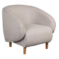 SESSEL Alezio 85/78/86 cm - Beige/Creme, Textil/Metall (85/78/86cm) - Mr. Deko