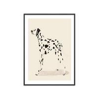 POSTER mit Rahmen Jenny Liz Rome - Dalmation - Schwarz/Naturfarben, Holz/Papier (30/40cm) - Poster&Frame