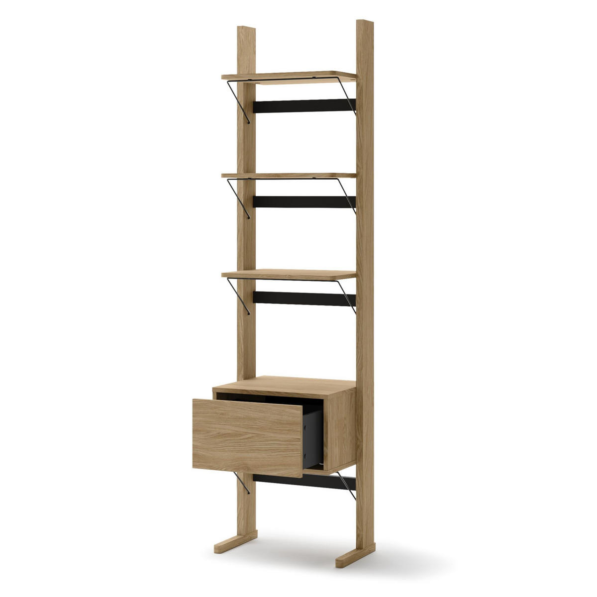 STANDREGAL Ollie Eichenholzoptik 52 cm - Eichefarben, Holzwerkstoff (52/193/18cm) - Selsey