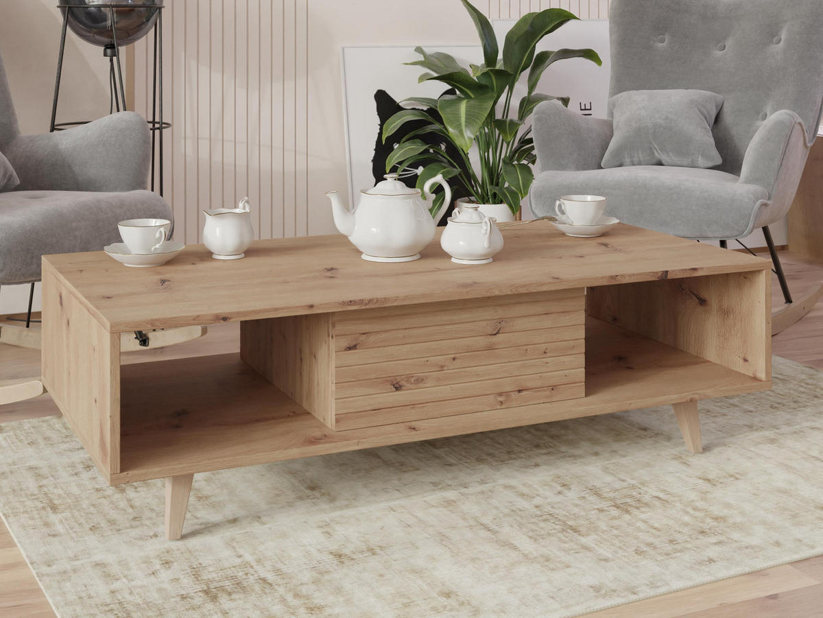 COUCHTISCH Ferido - Beige, Holzwerkstoff (60/120/36cm) - MIRJAN24