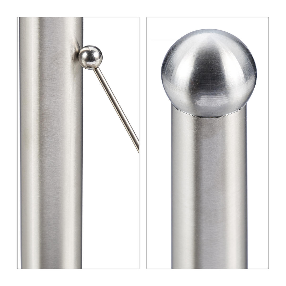 KÜCHENROLLENHALTER - Silberfarben, Metall (15/35/15cm) - Relaxdays