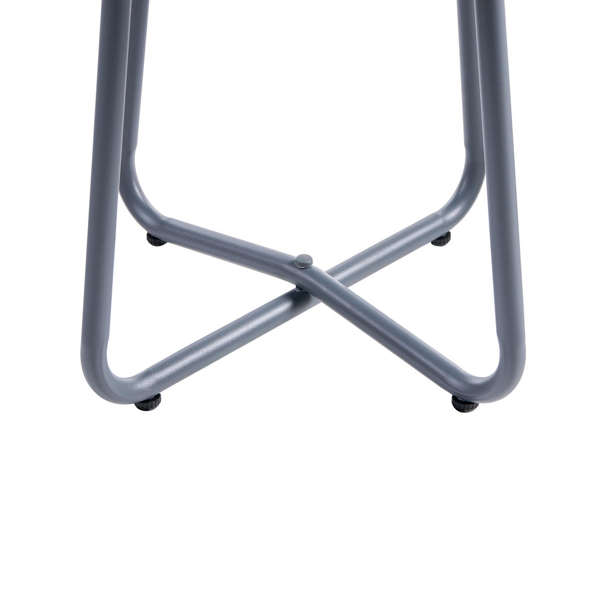 LOUNGE-SET mit Tisch 2-Sitzer Metall Dunkelgrau Pasto - Beige/Grau, Metall - Beliani