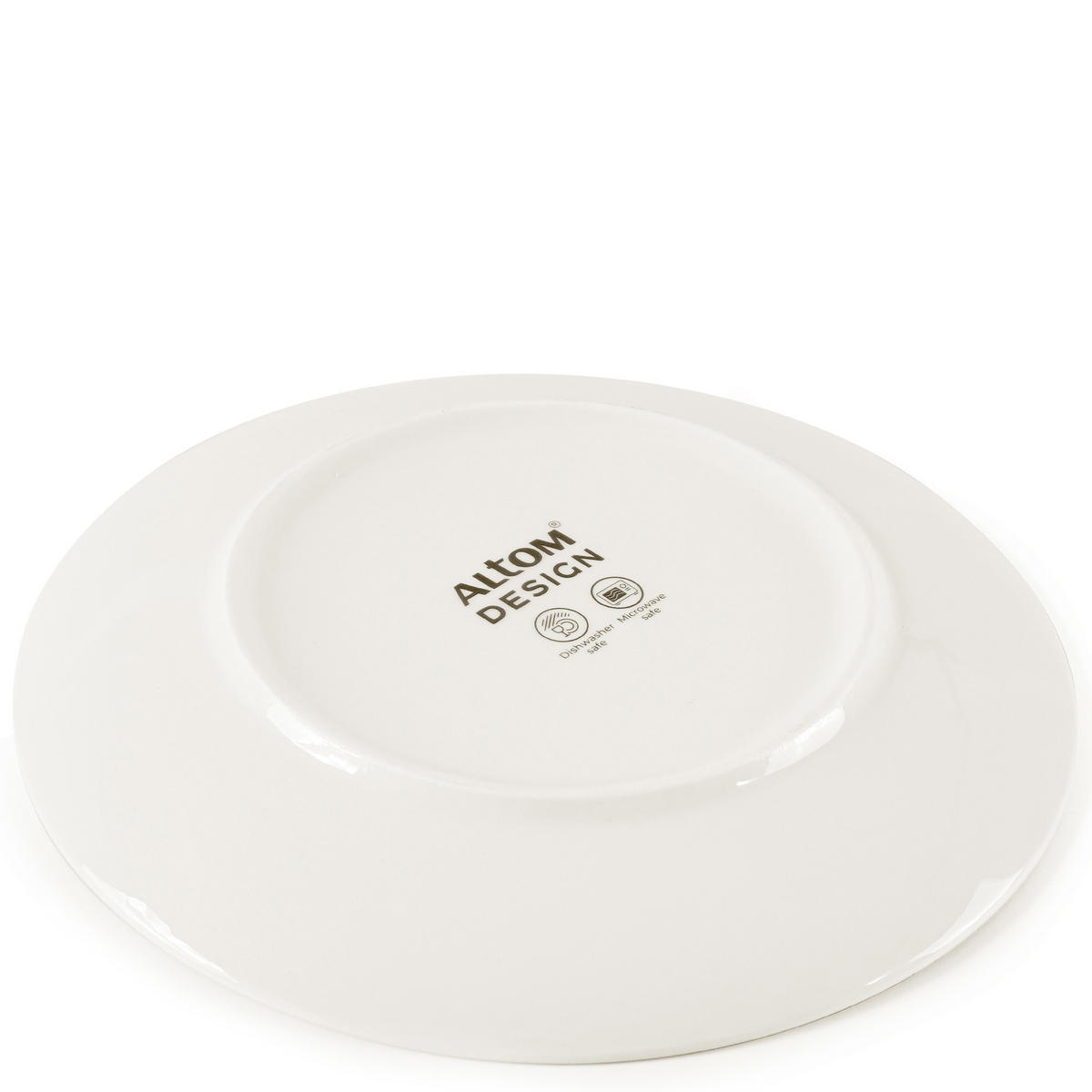SPEISETELLER-SET AD BELLA, 6-tlg - Ecru/Goldfarben, Keramik (26/2.5/26cm) - KONSIMO®