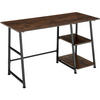 SCHREIBTISCH Paisley,120 x 50 x 73,5 cm,Industrial Holz dunkel, rustikal - Rostfarben, Holzwerkstoff (120/50/73.5cm) - tectake