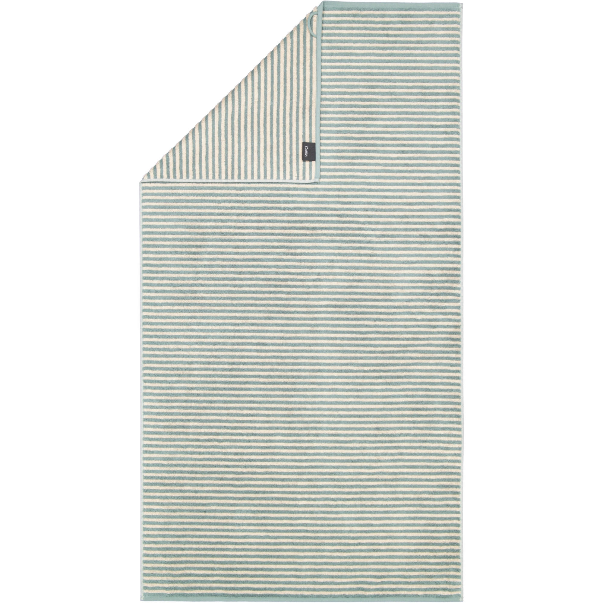 DUSCHTUCH LINES RINGEL 6255 FJORD - 43 - Grün, Textil (80/150cm) - Cawoe