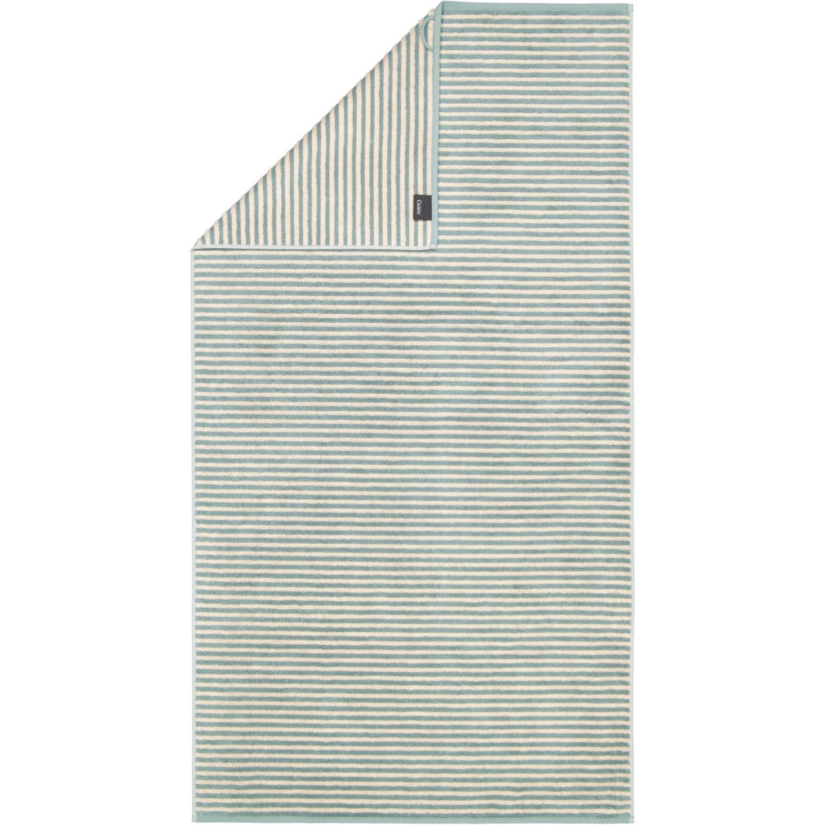 DUSCHTUCH LINES RINGEL 6255 FJORD - 43 - Grün, Textil (80/150cm) - Cawoe