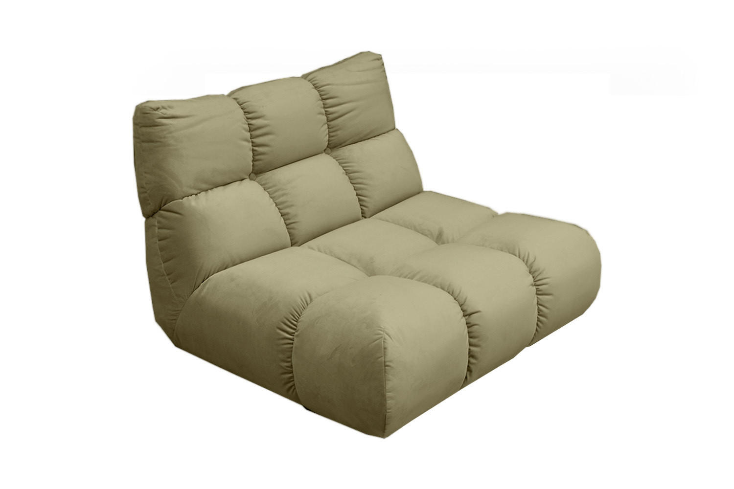 DREHSESSEL VIVIEN Grün Velvet Drehbar (360°) - Schwarz/Olivgrün, Kunststoff/Textil (112/85/108cm) - KAWOLA