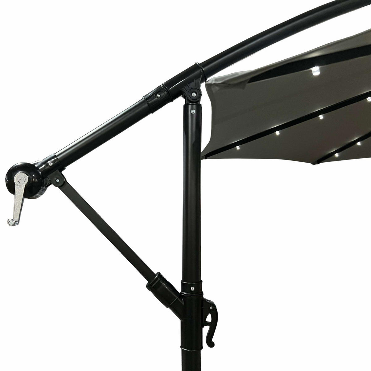 SONNENSCHRIM Grau 245/300 cm - Hellgrau/Schwarz, Metall (300/300cm) - Akord
