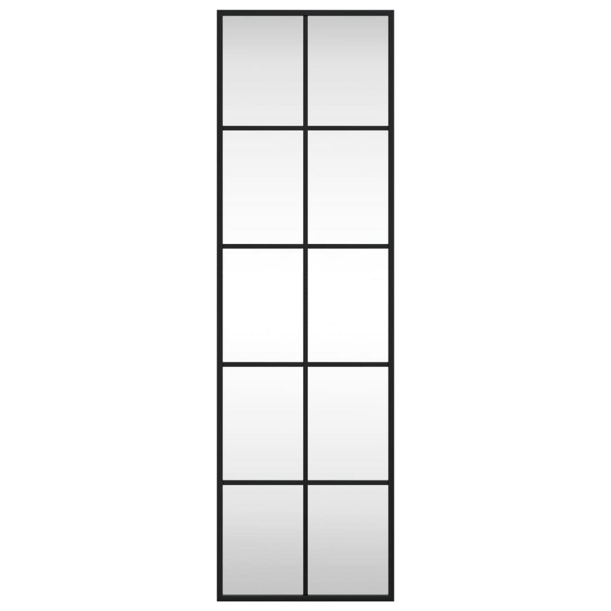 WANDSPIEGEL Schwarz 30x100 cm Rechteckig Eisen - Schwarz, Metall (30/100/100cm) - furnicato