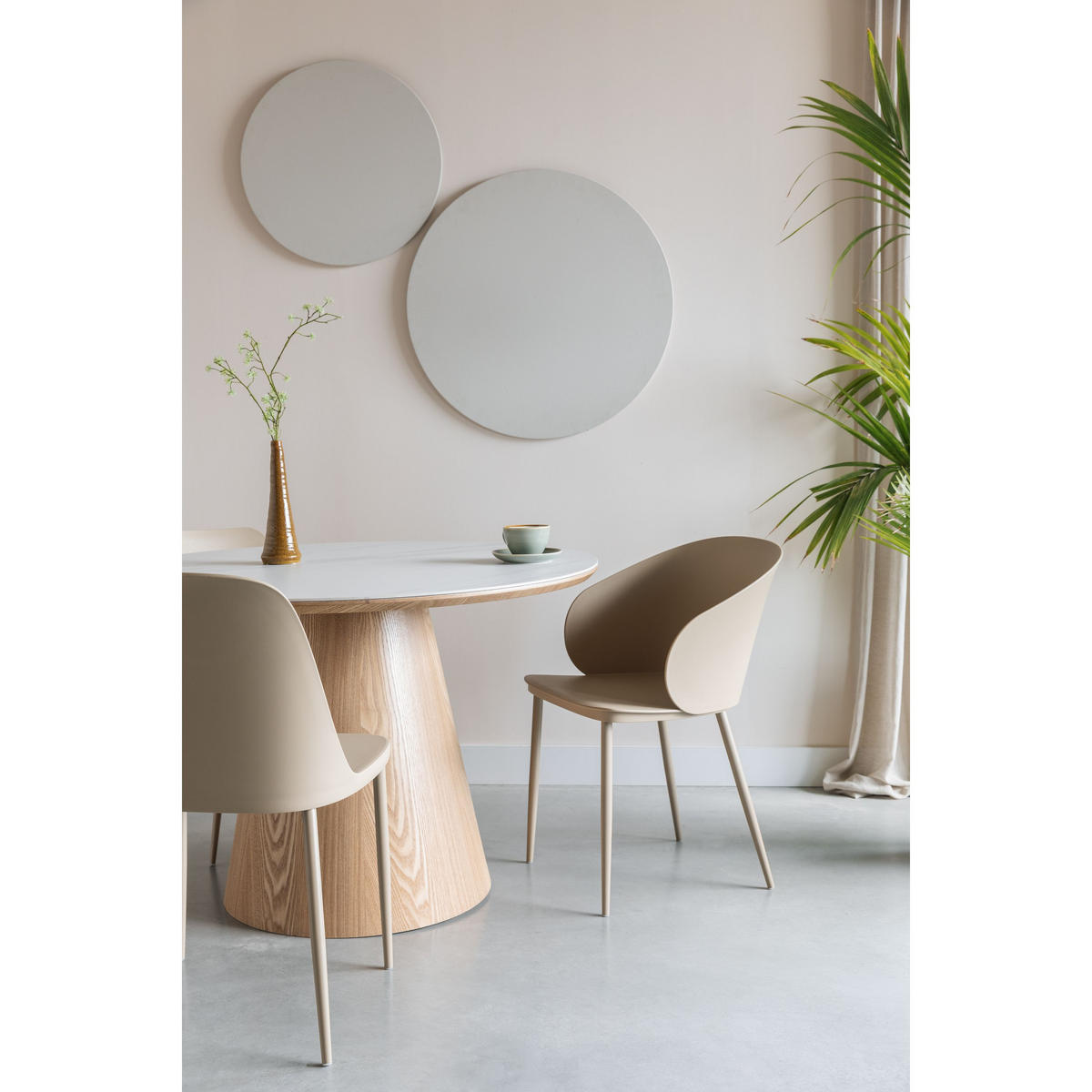 ESSZIMMERSTUHL Pip Beige - 2 er Set - Beige, Metall (46/85/54cm) - Housecraft Living