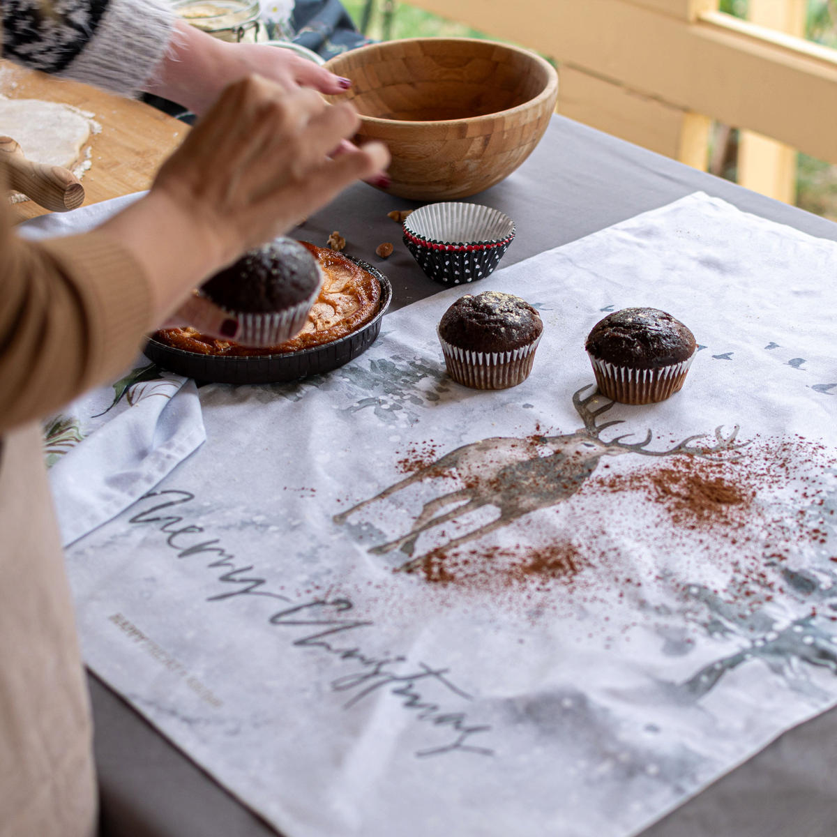 GESCHIRRTUCH (2 tlg) icy 70x50 cm mehrfarbig - Multicolor, Textil (70/50cm) - Happy Friday