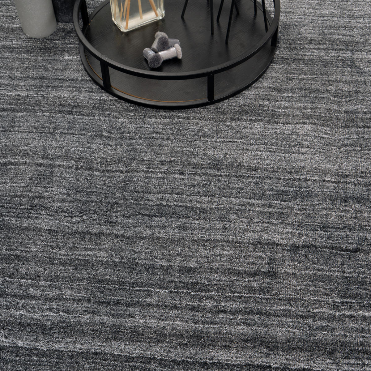 WOLLTEPPICH NATURA 120/170 cm Anthracite - Anthrazit, Naturmaterialien (120/170cm) - Consilio Concept