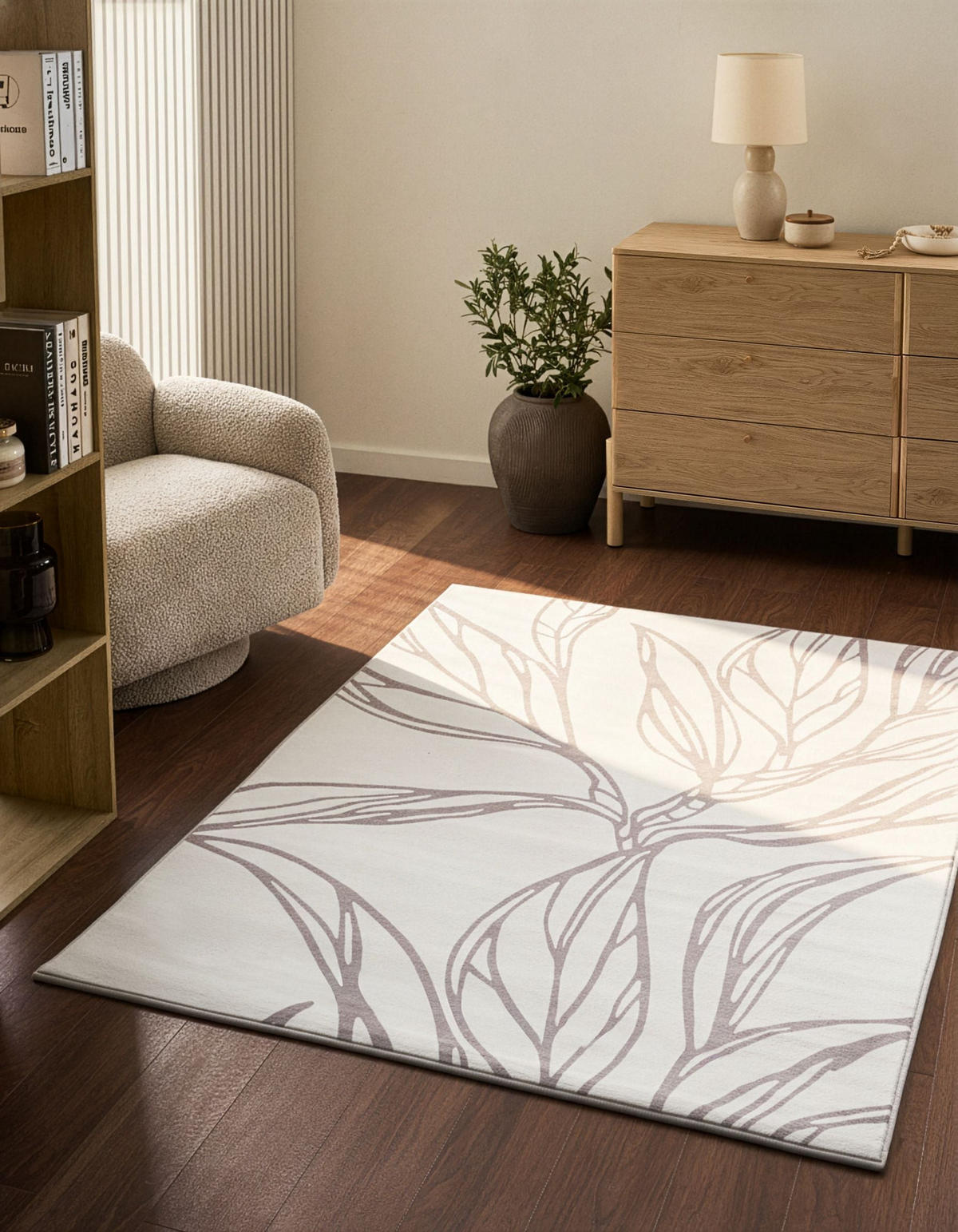 KOBEREC Světle béžový 140/200 cm Erzurum - béžová, textil (140/200cm) - Beliani