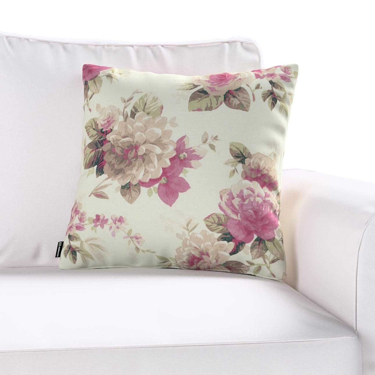 KISSENHÜLLE Mirella beige und rosa, 43x43cm - Rosa, Textil (43/43cm) - Dekoria