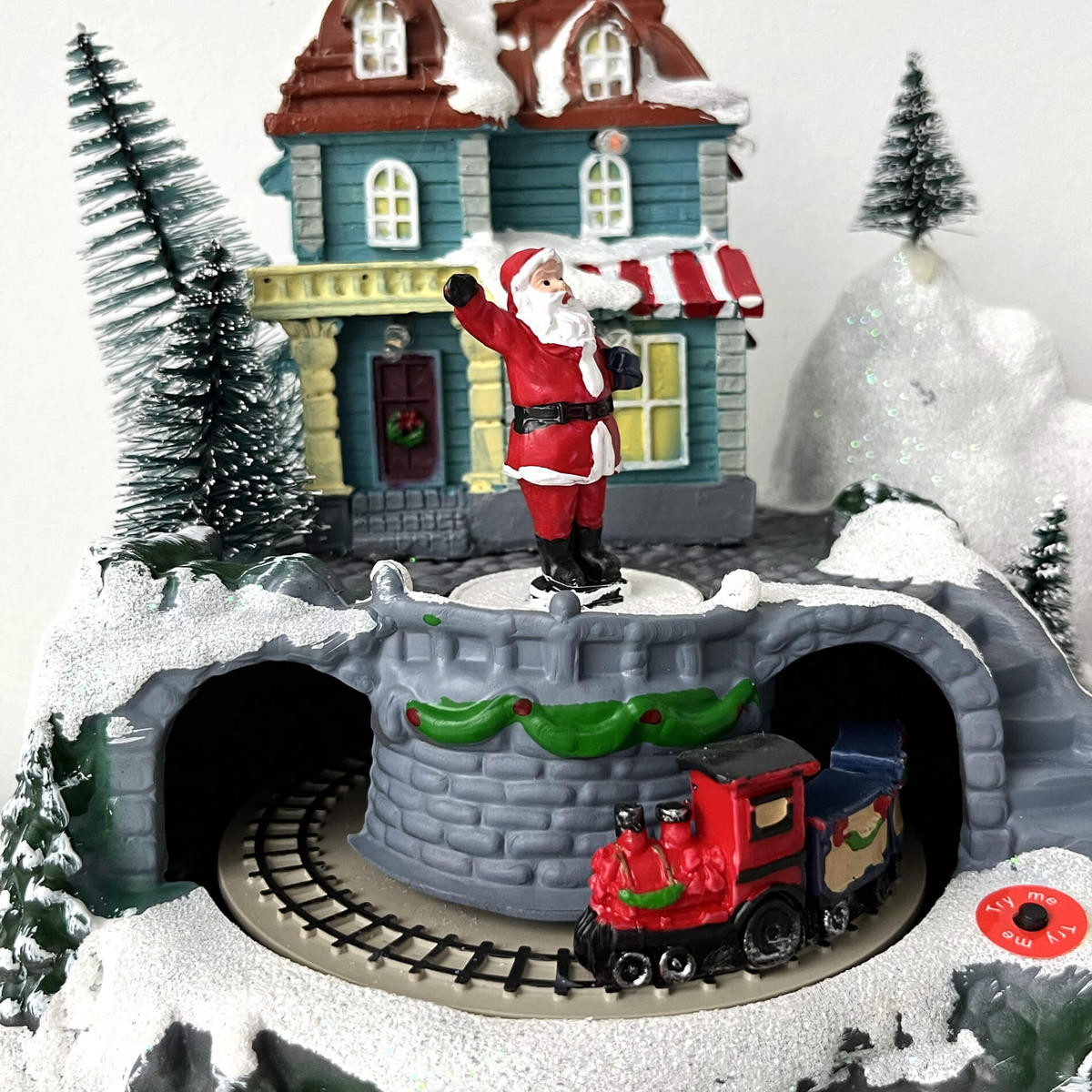 WEIHNACHTSDORF Mehrfarbig 15/24/17 cm - Multicolor, Kunststoff (15/17/24cm) - Mobili Rebecca