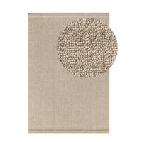 WOLLTEPPICH Imke Beige 160x230 cm - Beige, Textil (160/230cm) - benuta Pure