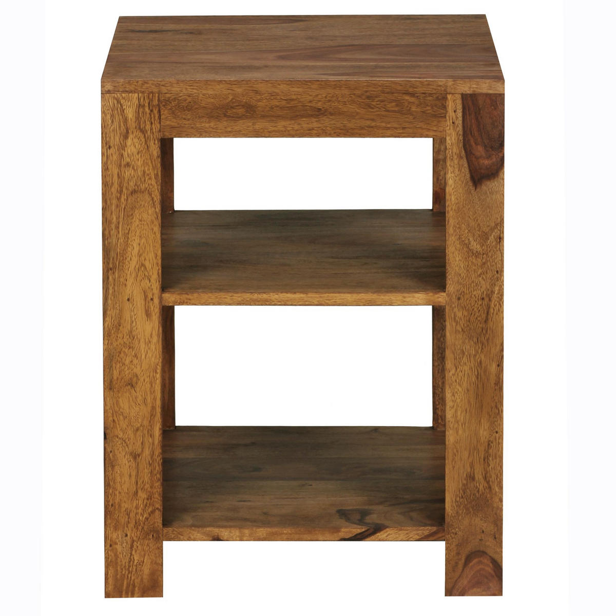 BÜCHERREGAL Massivholz Handgefertigt Pflegeleicht, Braun 44x44x60 cm - Braun, Holz (44/60/44cm) - KADIMA DESIGN