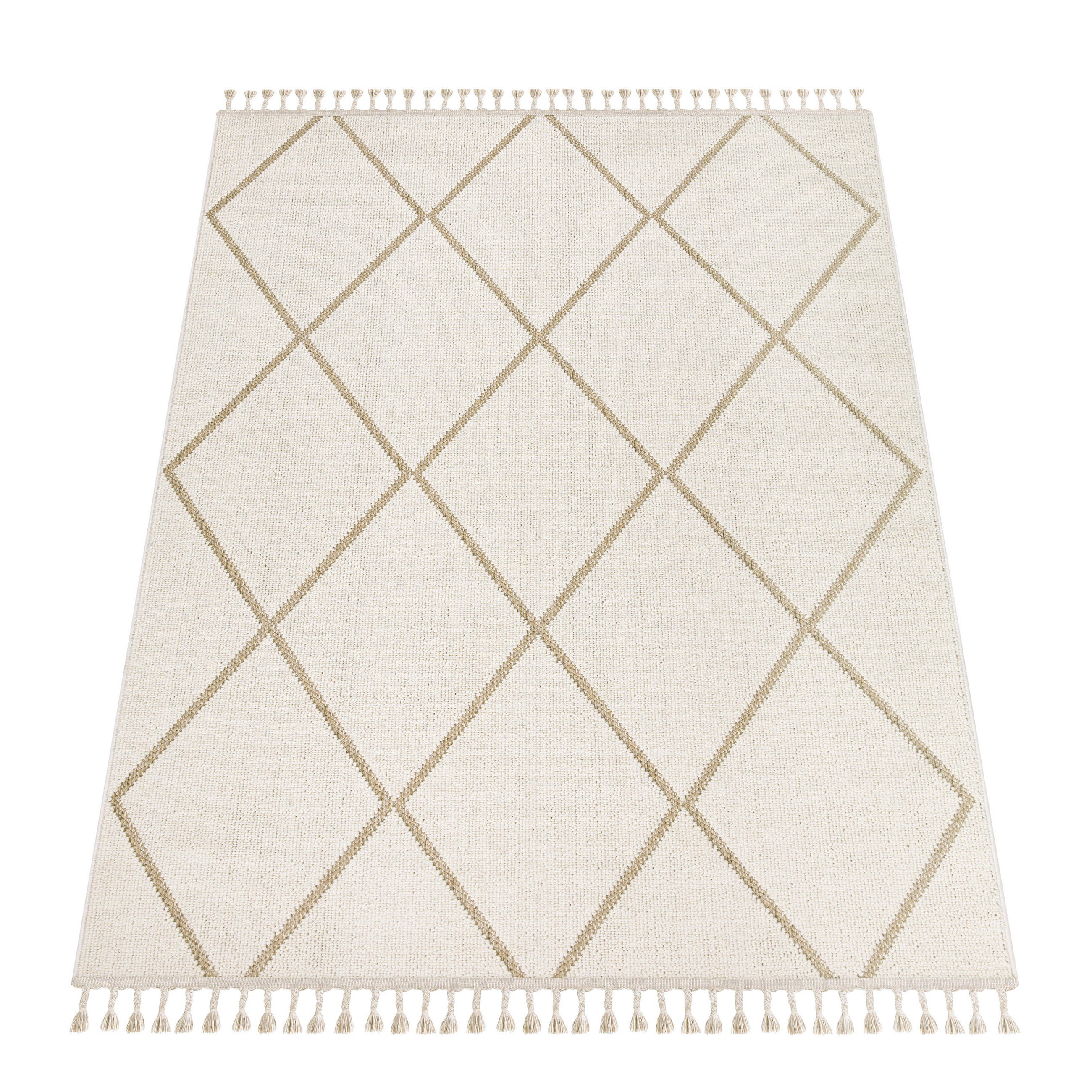 Paco Home Kurzflorteppich Beige 200x280 cm
