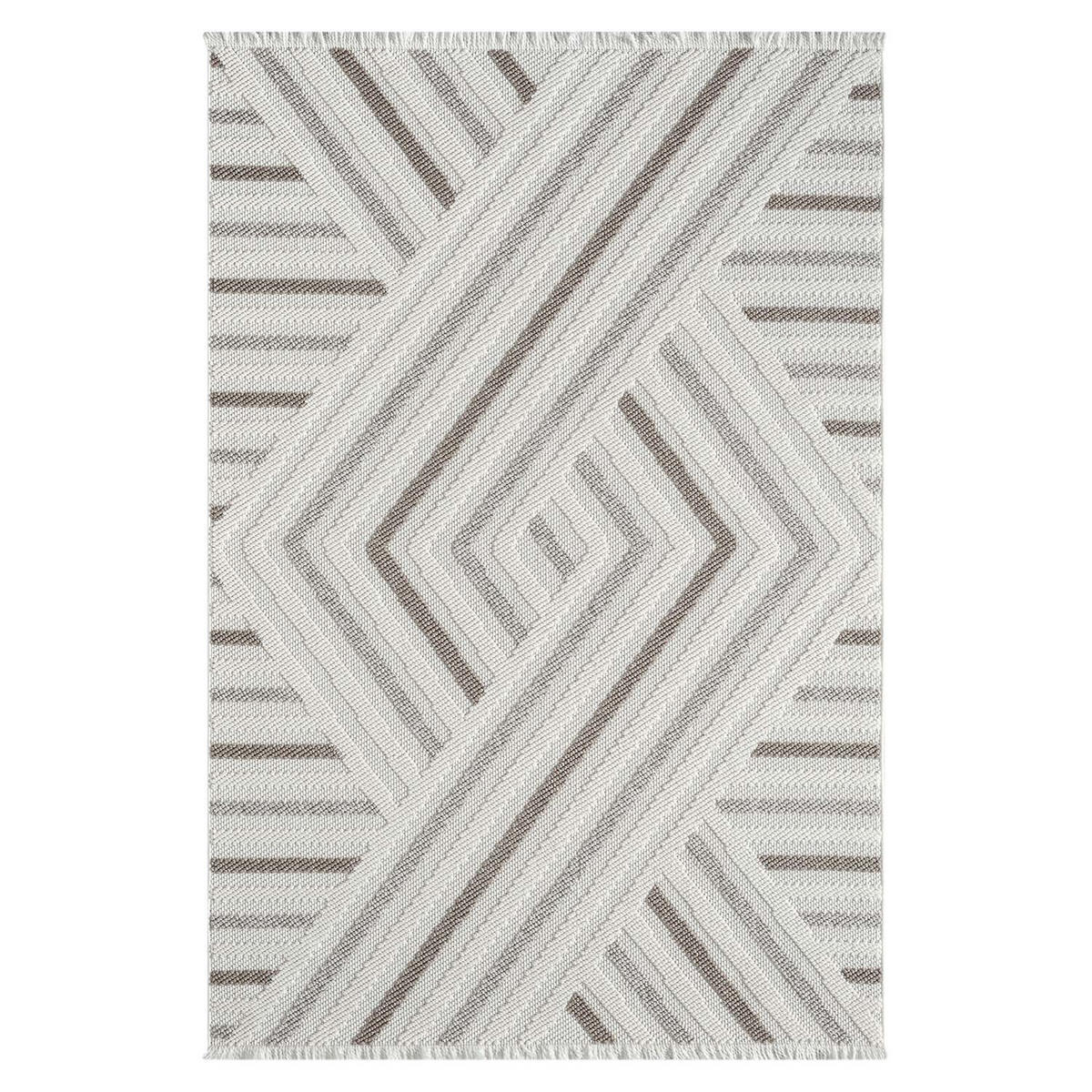 KURZFLOR-TEPPICH Lindo 7590 Creme 200x290 cm - Beige/Creme, Textil (200/290cm) - carpet city
