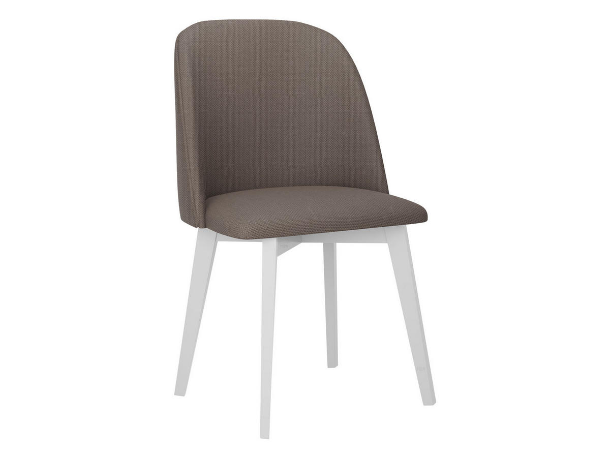 STUHL Monti 3, Holzfarbe: Weiß - Weiß/Bronzefarben, Holz (48/83/55cm) - MIRJAN24