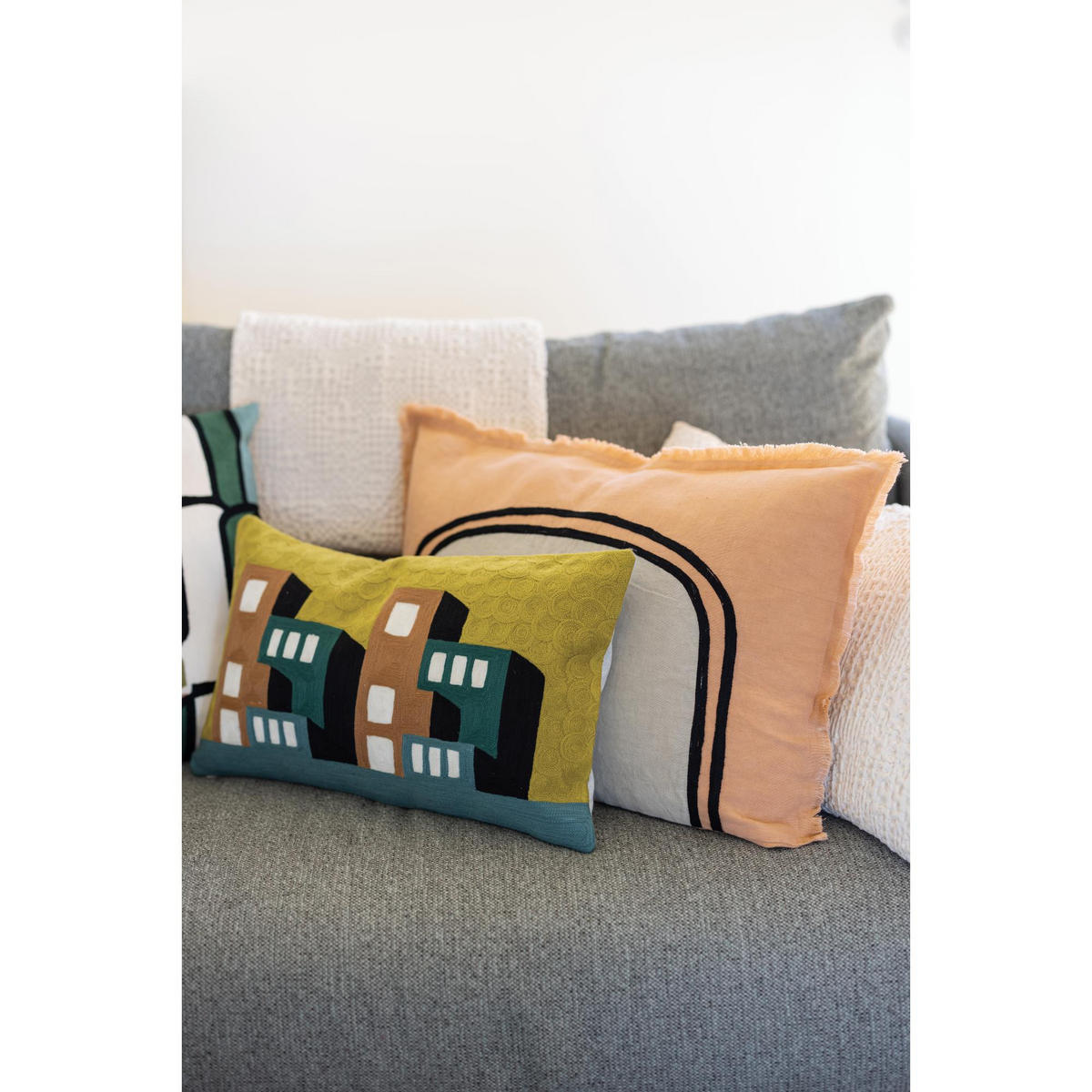 KISSEN Tana creme 40 x 65 cm - Champagner, Textil (40/65cm) - Vivaraise