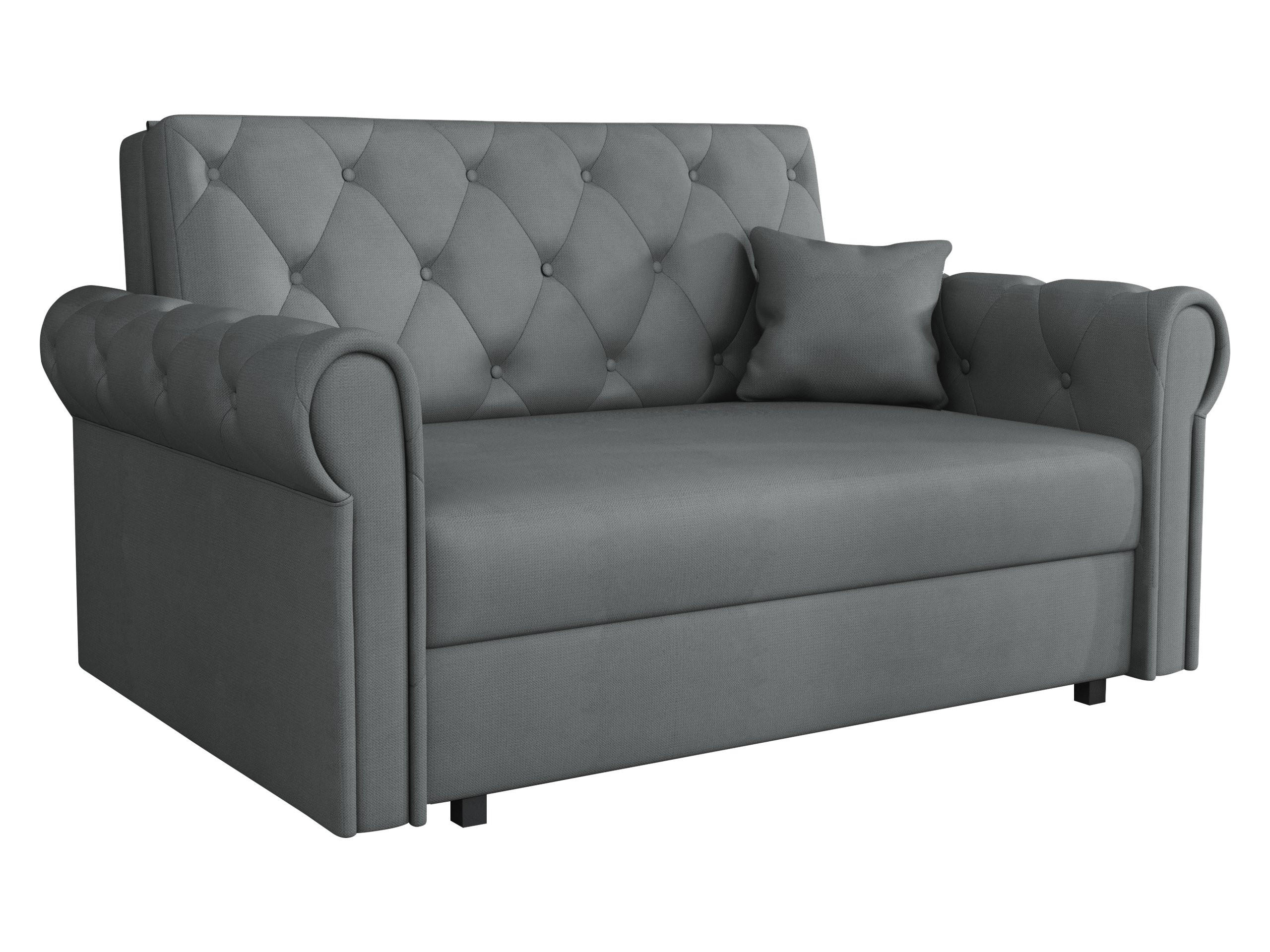 SCHLAFSOFA Viva Roma II - Schwarz/Graphitfarben, Holz/Textil (148/85/98cm) - MIRJAN24