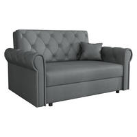 SCHLAFSOFA Viva Roma II - Schwarz/Graphitfarben, Holz/Textil (148/85/98cm) - MIRJAN24