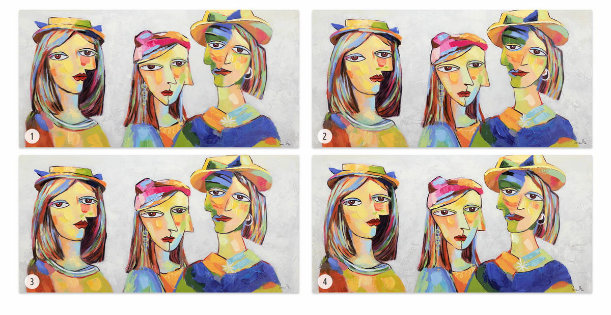 ACRYLBILD HANDGEMALT 120/60 cm - Multicolor, Holz/Textil (120/60cm) - KUNSTLOFT