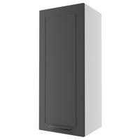 KÜCHENHÄNGESCHRANK Kvantum W4/40 Graphit Matt / Weiß Matt 40 / 32,5 / 96cm - Graphitfarben/Weiß, Holz/Holzwerkstoff (40/96/32.5cm) - Feldmann-Wohnen