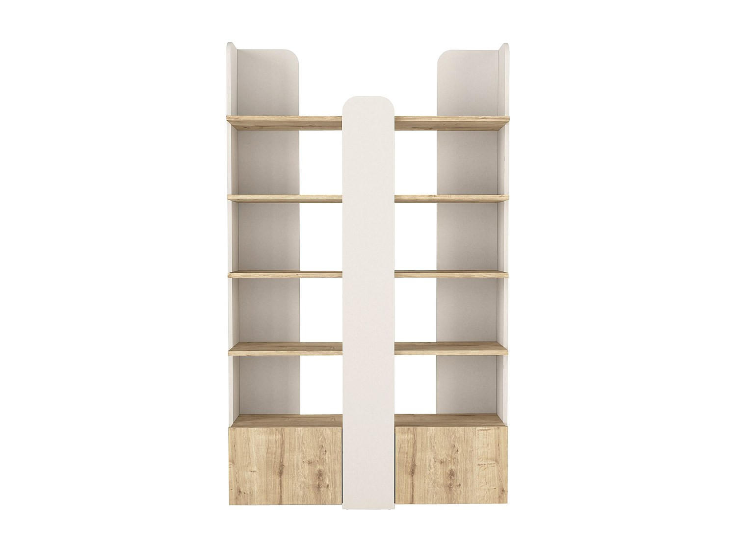 Vente-Unique Bücherregal Beige, Natur 110x180x33.2 cm